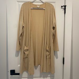 Lularoe 3x Caroline Cream Cardigan